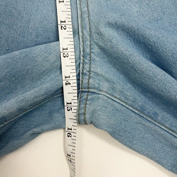 Nasty Gal Collection Jeans Two Tone Denim Mom Jeans. Light/Dark Blue. Size 10 - Picture 10 of 16